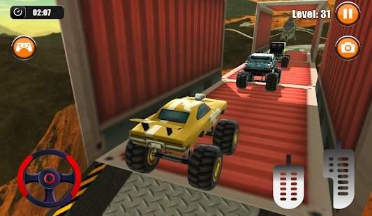 终极怪物卡车3D特技赛车游戏