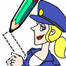 吸引快乐警察Draw Happy Police