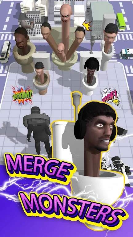 斯基比迪厕所怪物大战(Merge Toilet Monster Battle)