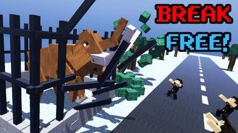 像素恐龙公园猛犸象之怒(Blocky Dino Park Mammoth Rage)
