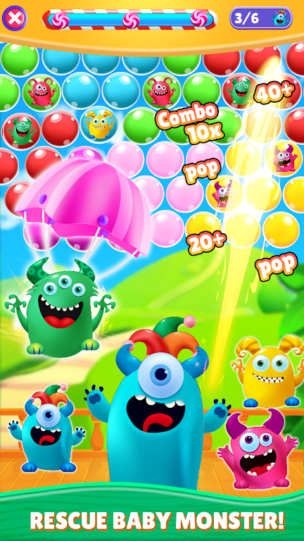儿童泡泡爆破(Monster Rescue Kids Bubble Pop)